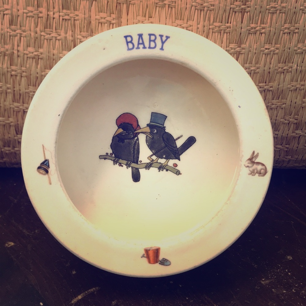 Vintage baby dish